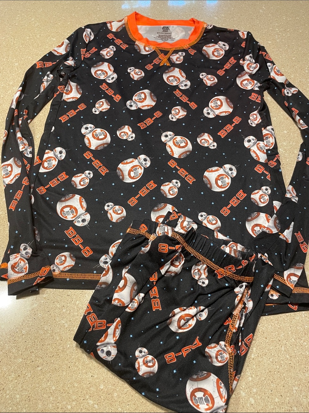 Star Wars BB-8 Black and Orange Kids Pajama Set